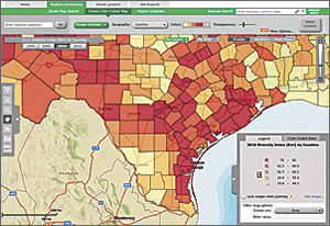 EPA GeoPlatform serves data, maps, and reports to EPA management and staff.